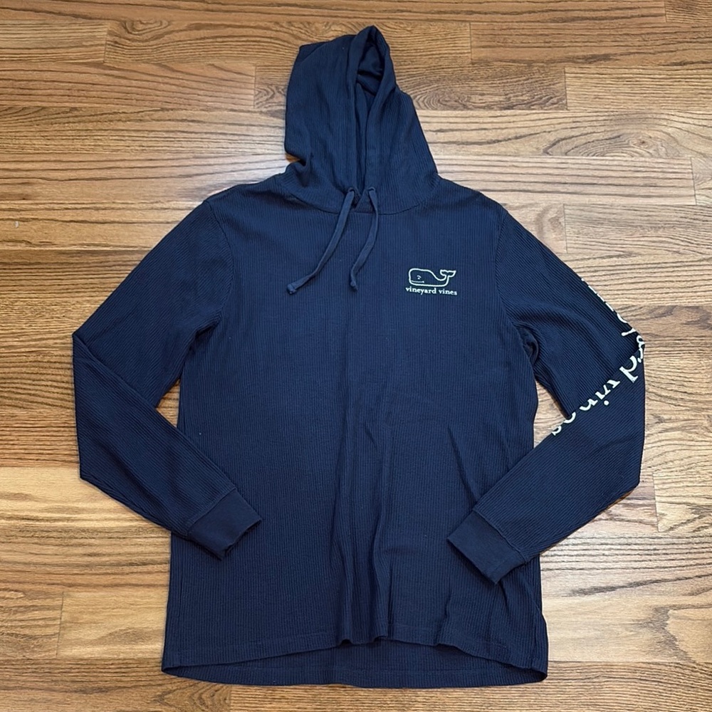 Vineyard Vines womens Navy Hoodie long sleeve shirt
